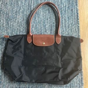 Large black longchamp bag